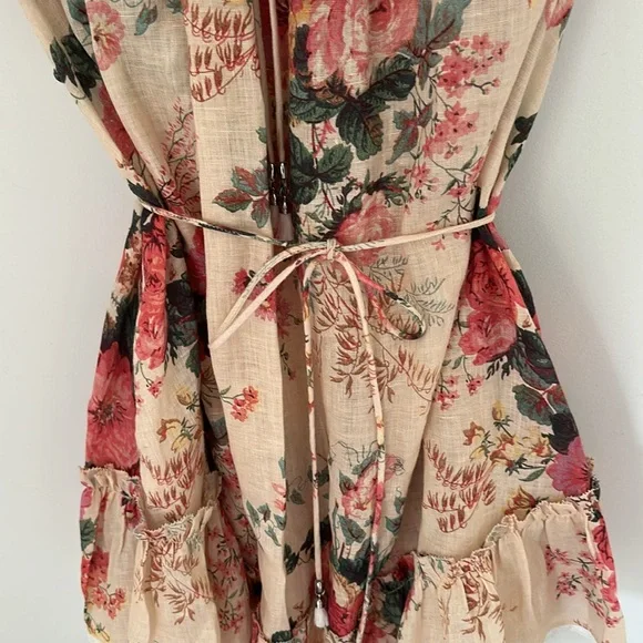 Zimmermann short Floral Ruffle Dress size small (Zimmermann 2) - Picture 6 of 8